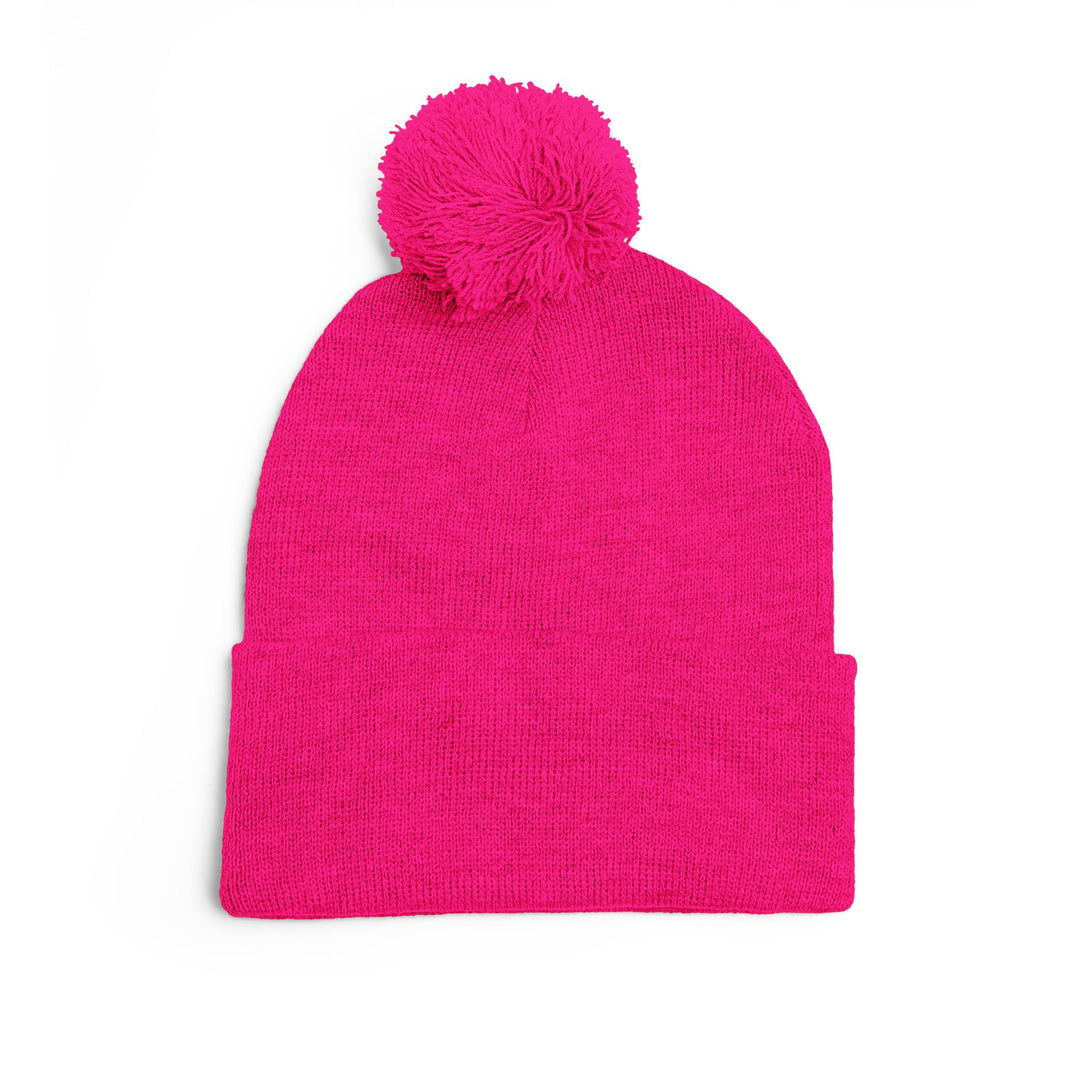 Cozy Pom-Pom Knit Cap | Embroidered Beanie, Winter Accessory, Gifts for Her, Ski Hat, Trendy Knitwear