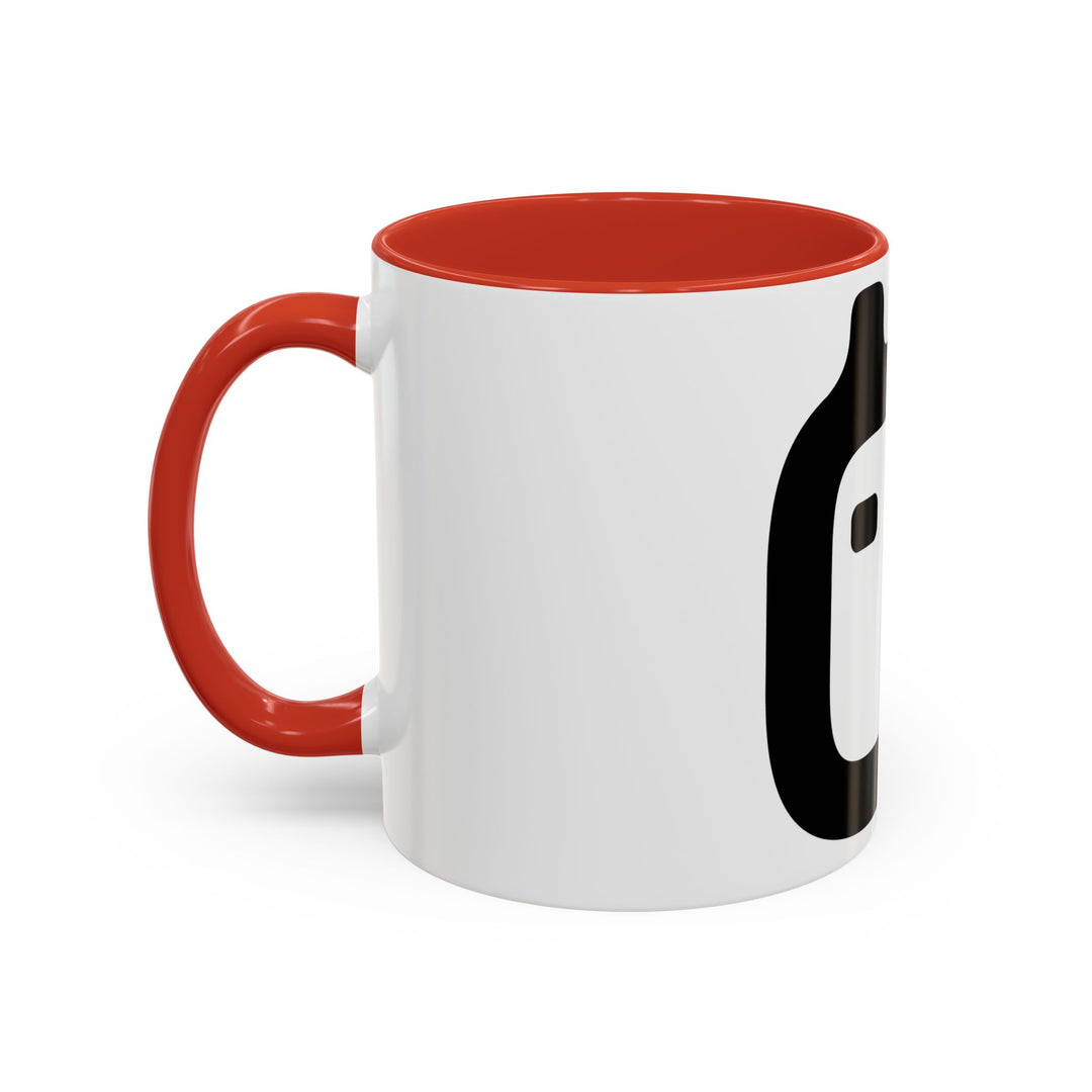 GloFlo Accent Coffee Mug, Black-Handled Mug, Personalized Coffee Cup, Chai Mug, Gift for Coffee Lovers, Ceramic Drinkware