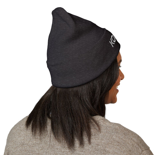 KORFYR Classic Cuffed Beanie - Cozy Embroidered Hat for Winter, Fashion Accessory, Streetwear Style, Gift for Him/Her, Casual Headwear