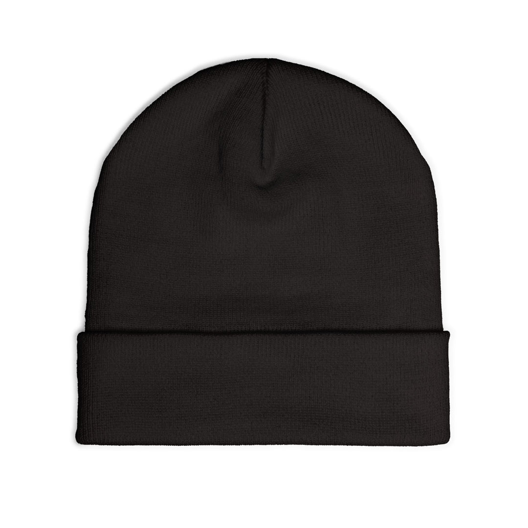 GloFlo Cozy Knit Beanie with Custom Embroidery | Winter Hat, Streetwear Style, Gift for Him/Her, Outdoor Accessories, Fashionable Winter Wear