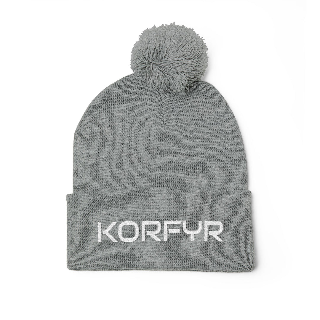 Cozy Pom-Pom Knit Cap | Embroidered Beanie, Winter Accessory, Gifts for Her, Ski Hat, Trendy Knitwear