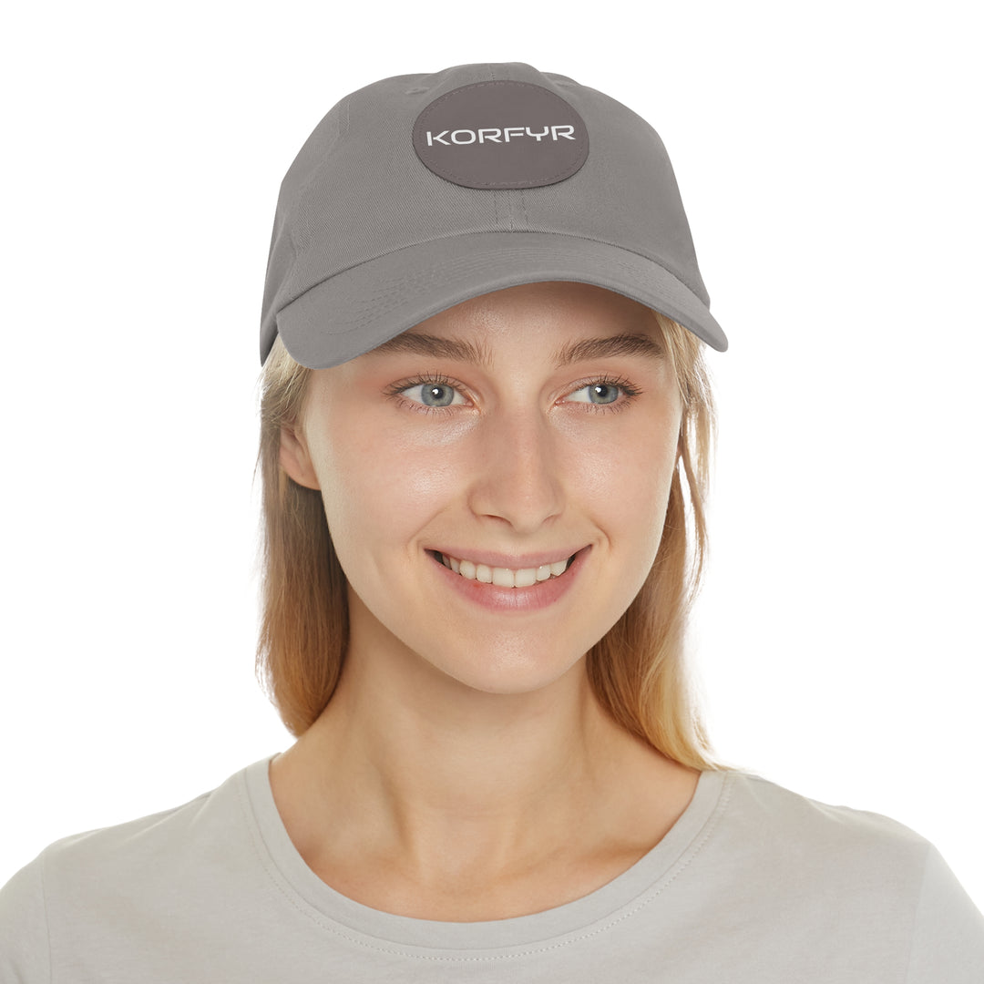 KORFYR Stylish Dad Hat with Leather Patch, Casual Sports Cap, Father’s Day Gift, Summer Accessory, Outdoor Fashion
