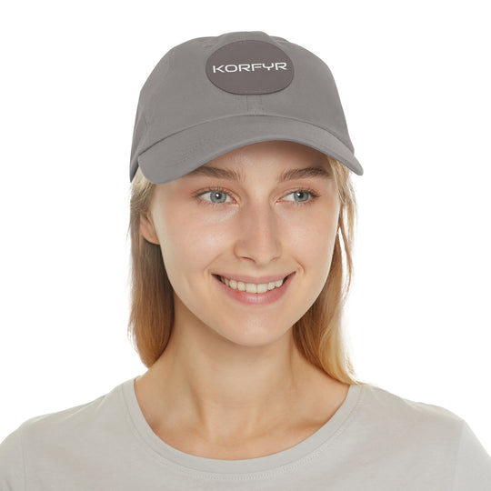 KORFYR Stylish Dad Hat with Leather Patch, Casual Sports Cap, Father’s Day Gift, Summer Accessory, Outdoor Fashion