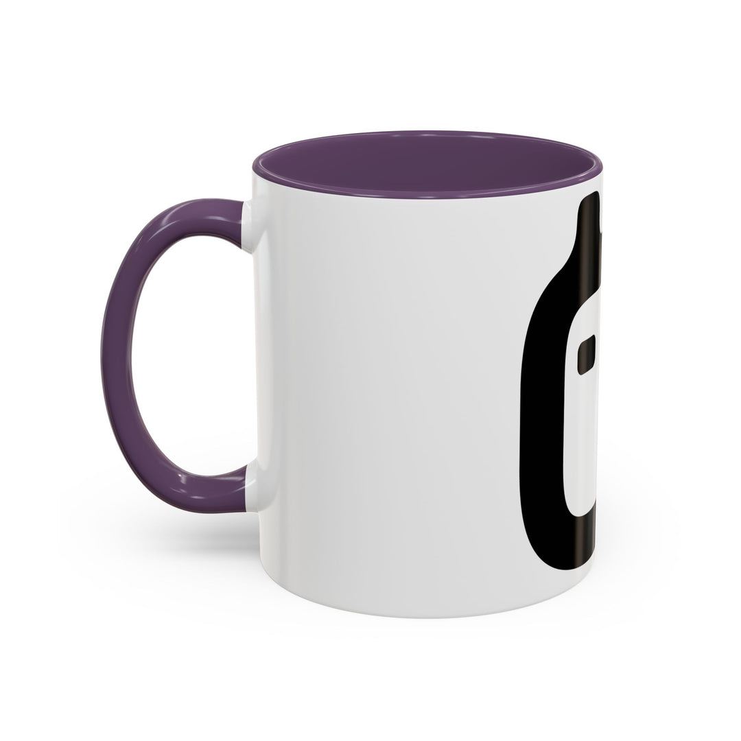 GloFlo Accent Coffee Mug, Black-Handled Mug, Personalized Coffee Cup, Chai Mug, Gift for Coffee Lovers, Ceramic Drinkware