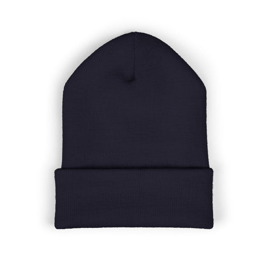 KORFYR Classic Cuffed Beanie - Cozy Embroidered Hat for Winter, Fashion Accessory, Streetwear Style, Gift for Him/Her, Casual Headwear