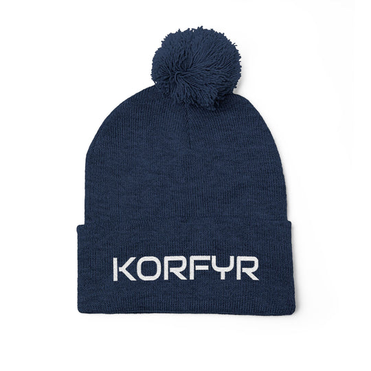 Cozy Pom-Pom Knit Cap | Embroidered Beanie, Winter Accessory, Gifts for Her, Ski Hat, Trendy Knitwear
