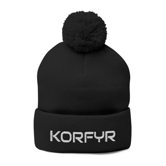 Cozy Pom-Pom Knit Cap | Embroidered Beanie, Winter Accessory, Gifts for Her, Ski Hat, Trendy Knitwear