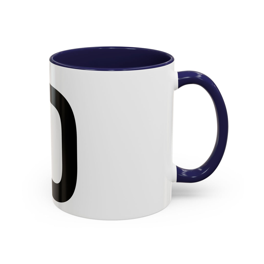 GloFlo Accent Coffee Mug, Black-Handled Mug, Personalized Coffee Cup, Chai Mug, Gift for Coffee Lovers, Ceramic Drinkware
