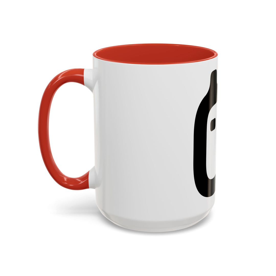 GloFlo Accent Coffee Mug, Black-Handled Mug, Personalized Coffee Cup, Chai Mug, Gift for Coffee Lovers, Ceramic Drinkware