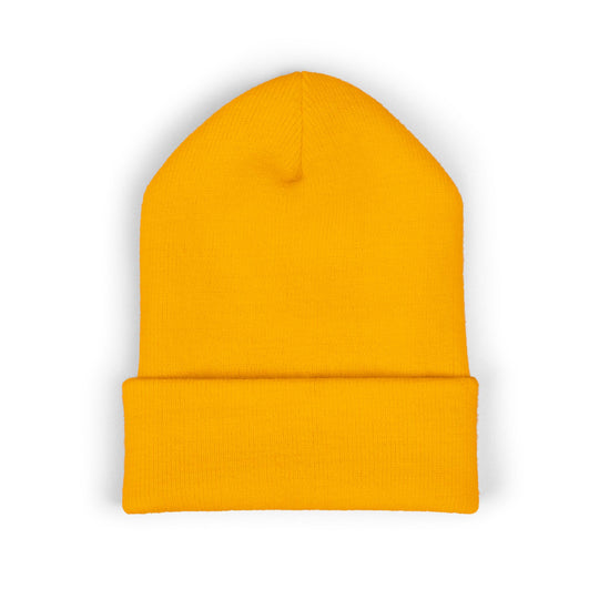 KORFYR Classic Cuffed Beanie - Cozy Embroidered Hat for Winter, Fashion Accessory, Streetwear Style, Gift for Him/Her, Casual Headwear