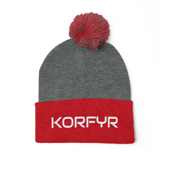 Cozy Pom-Pom Knit Cap | Embroidered Beanie, Winter Accessory, Gifts for Her, Ski Hat, Trendy Knitwear