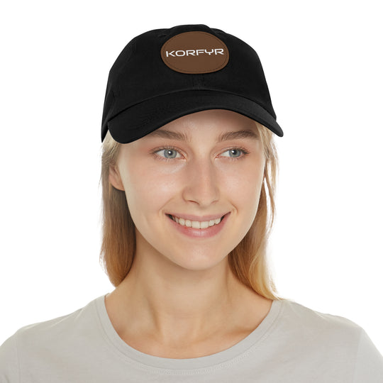 KORFYR Stylish Dad Hat with Leather Patch, Casual Sports Cap, Father’s Day Gift, Summer Accessory, Outdoor Fashion