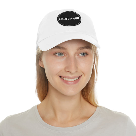 KORFYR Stylish Dad Hat with Leather Patch, Casual Sports Cap, Father’s Day Gift, Summer Accessory, Outdoor Fashion