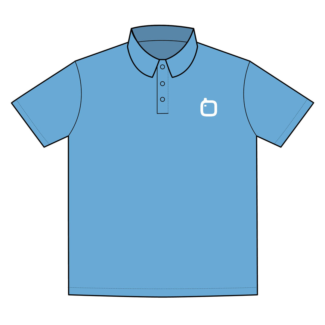 GloFlo Embroidered Sporty Performance Polo - Activewear for Sports, Office, Casual Events, Team Uniform, Gift Idea, Summer Wear