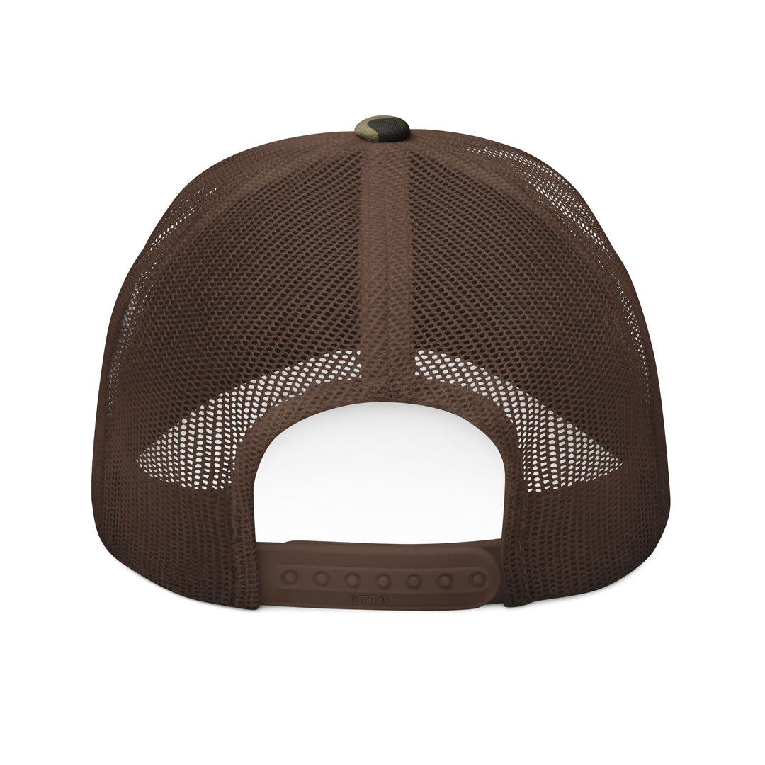 GloFlo Camouflage Embroidered Trucker Hat | Outdoor Style, Men's Fashion, Gift for Him, Hunting Accessory, Casual Wear