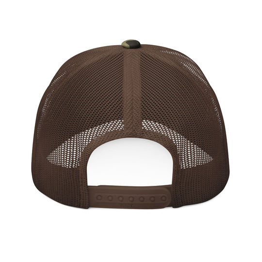 GloFlo Camouflage Embroidered Trucker Hat | Outdoor Style, Men's Fashion, Gift for Him, Hunting Accessory, Casual Wear