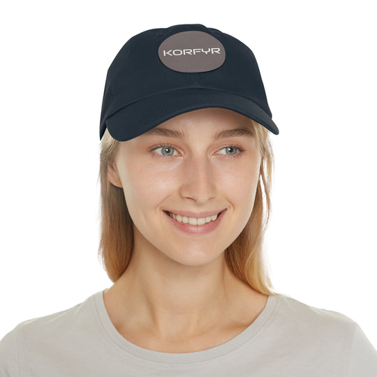 KORFYR Stylish Dad Hat with Leather Patch, Casual Sports Cap, Father’s Day Gift, Summer Accessory, Outdoor Fashion