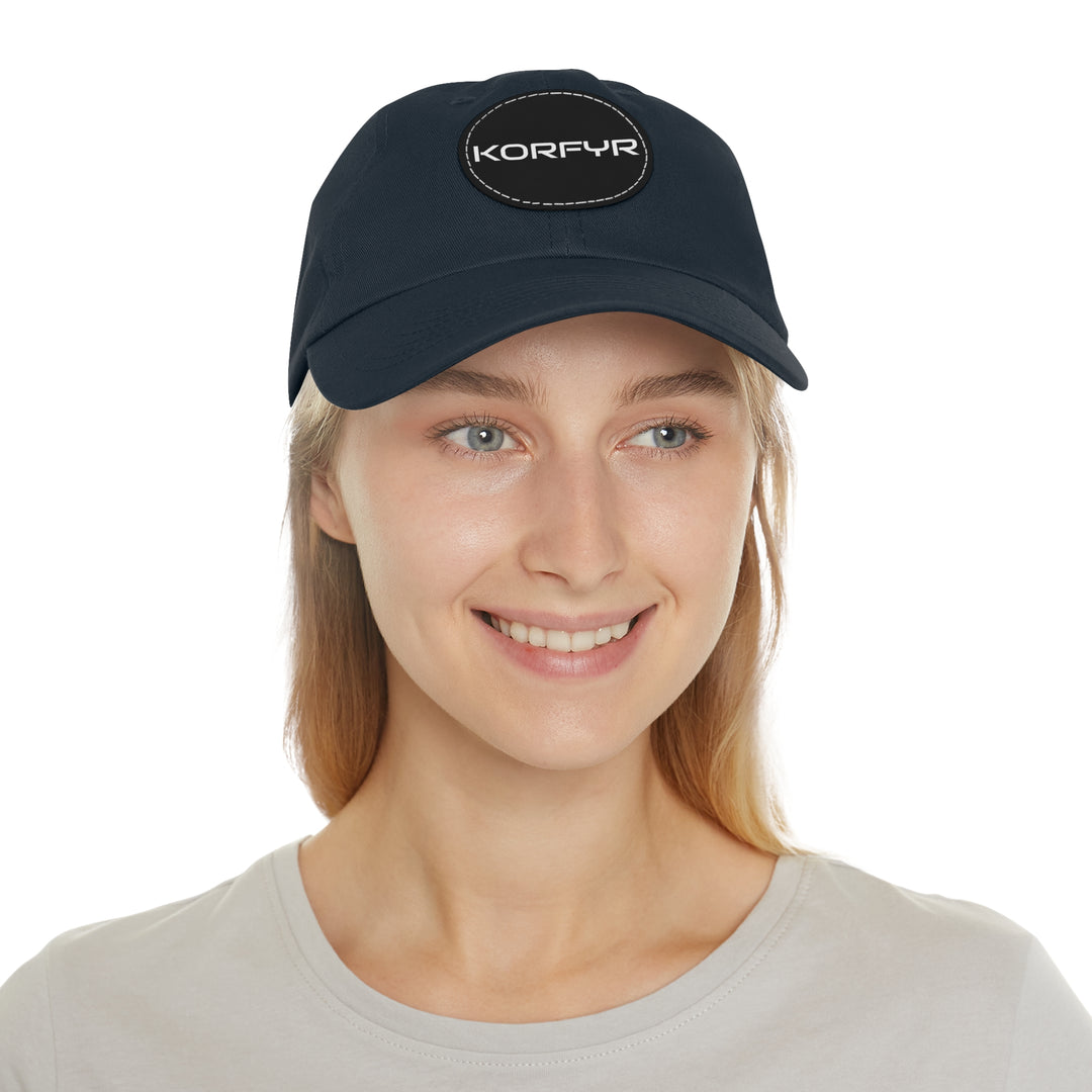 KORFYR Stylish Dad Hat with Leather Patch, Casual Sports Cap, Father’s Day Gift, Summer Accessory, Outdoor Fashion