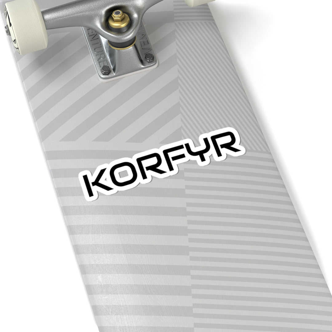 Kiss-Cut Stickers - Modern KORFYR Designs for Personalization, Laptop Decor, Scrapbooking, Gifts, and Customization