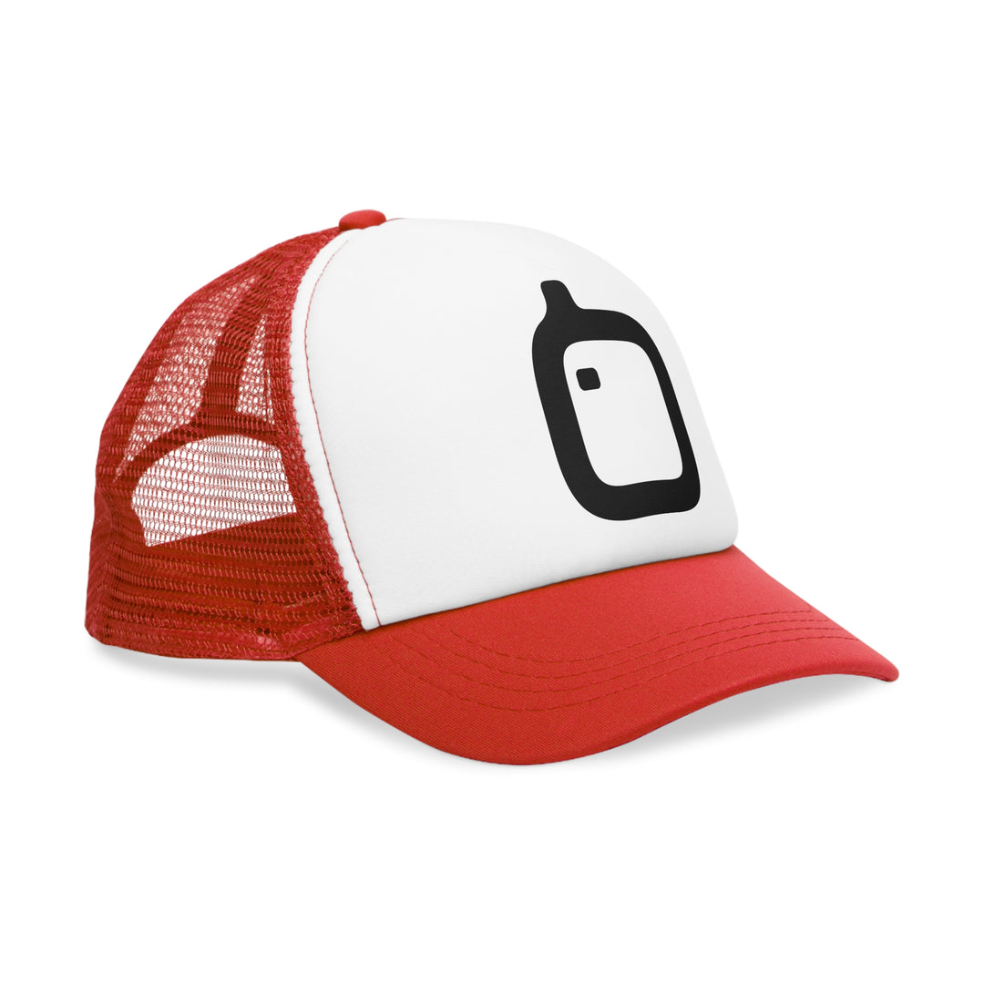 GloFlo Stylish Mesh Cap with Icon, Trendy Trucker Hat for Summer, Outdoor Activities, Casual Wear, Gift for Hat Lovers, Festival Accessory