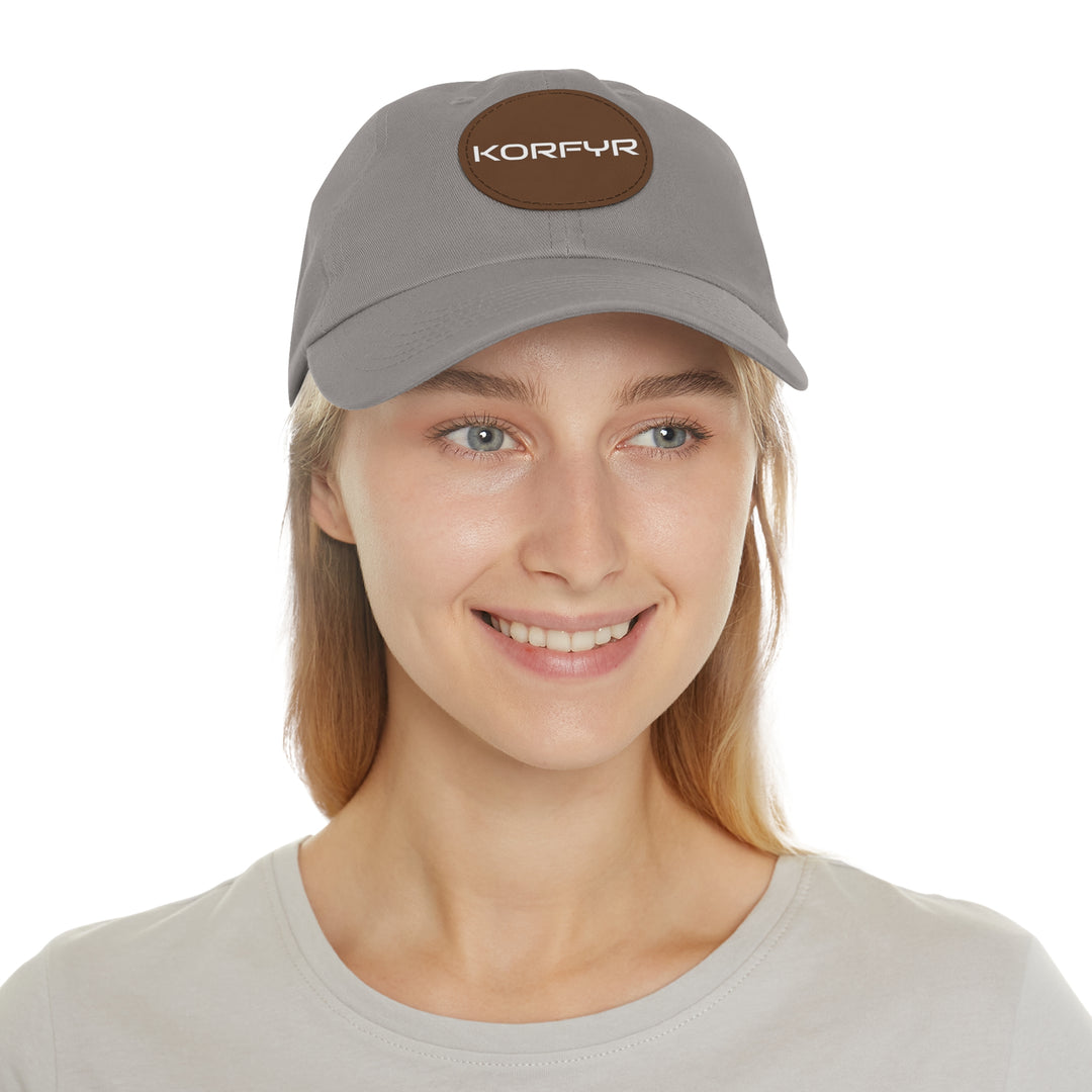 KORFYR Stylish Dad Hat with Leather Patch, Casual Sports Cap, Father’s Day Gift, Summer Accessory, Outdoor Fashion