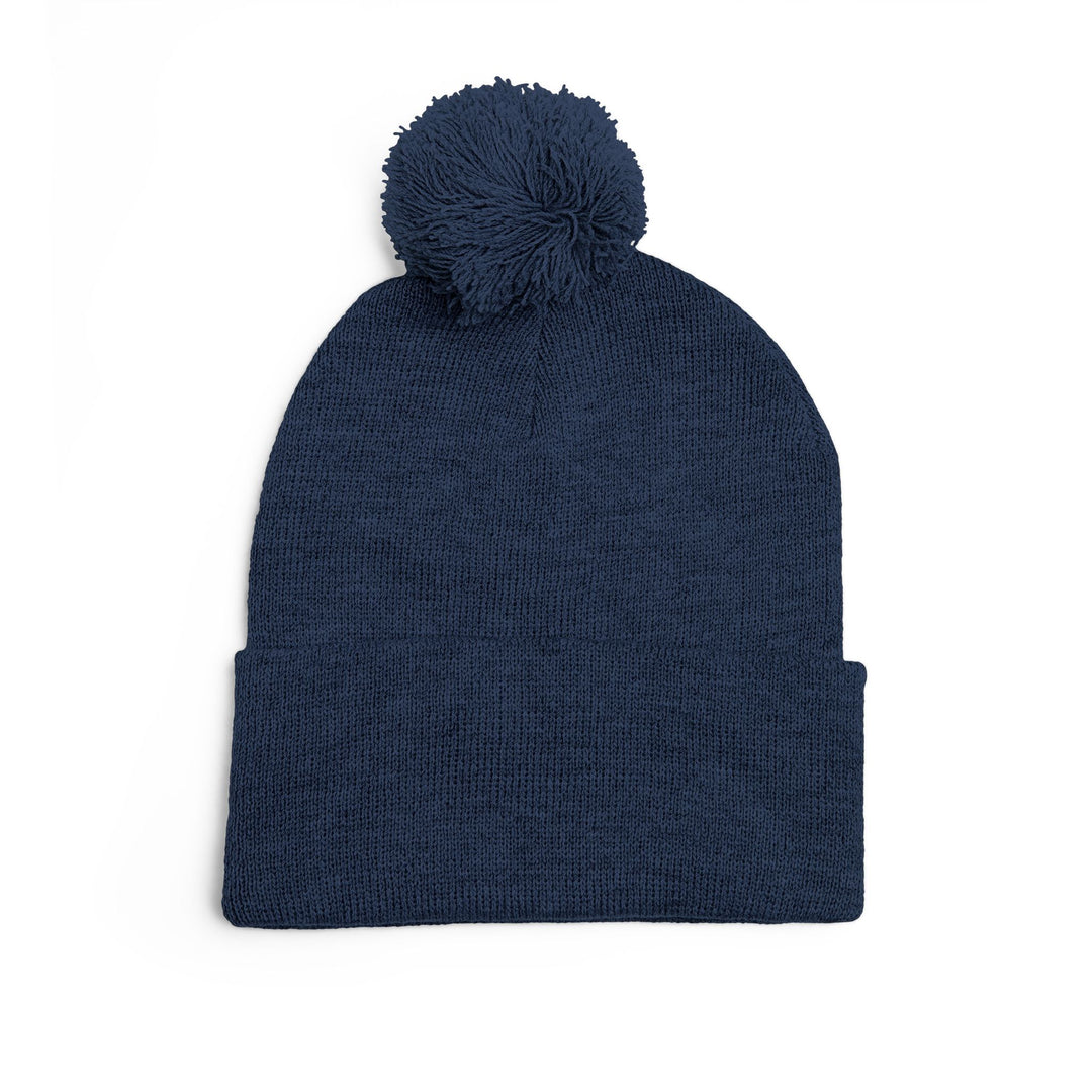 Cozy Pom-Pom Knit Cap | Embroidered Beanie, Winter Accessory, Gifts for Her, Ski Hat, Trendy Knitwear