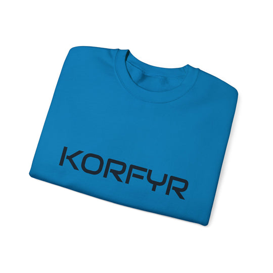 Chic KORFYR Unisex Crewneck Sweatshirt, Casual Layering Essential, Cozy Gift for Friends, Stylish Everyday Wear, Perfect for Any Occasion