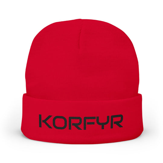 KORFYR Stylish Embroidered Knit Beanie, Custom Winter Hat, Cozy Beanie for Him/Her, Perfect for Gifts, Fashion-Forward Accessories