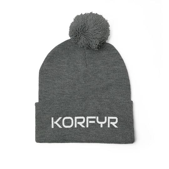 Cozy Pom-Pom Knit Cap | Embroidered Beanie, Winter Accessory, Gifts for Her, Ski Hat, Trendy Knitwear