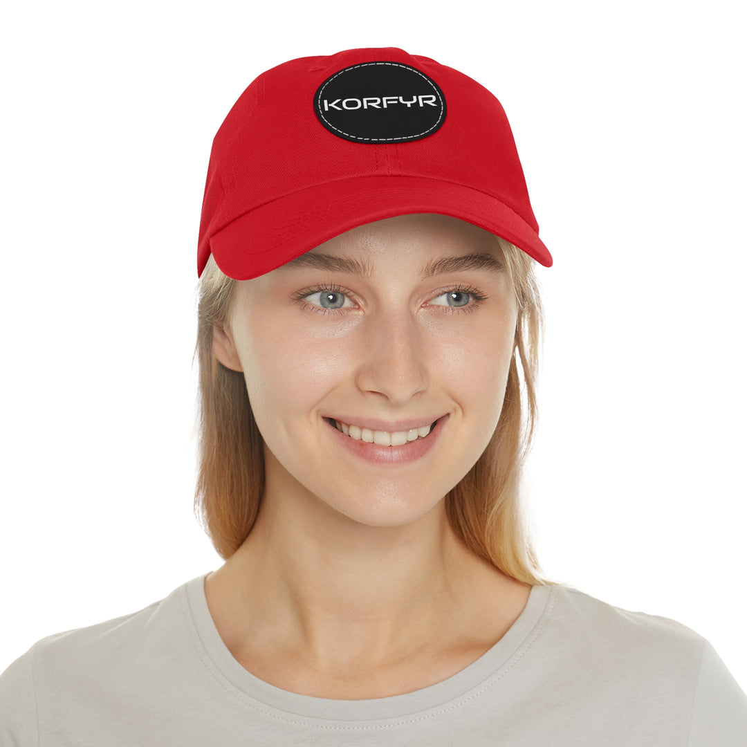 KORFYR Stylish Dad Hat with Leather Patch, Casual Sports Cap, Father’s Day Gift, Summer Accessory, Outdoor Fashion