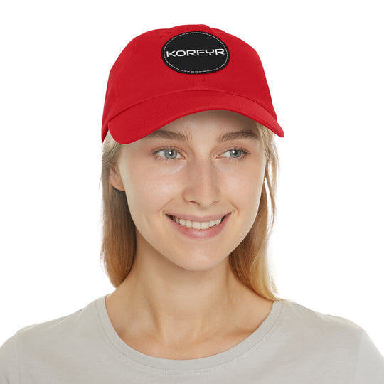 KORFYR Stylish Dad Hat with Leather Patch, Casual Sports Cap, Father’s Day Gift, Summer Accessory, Outdoor Fashion
