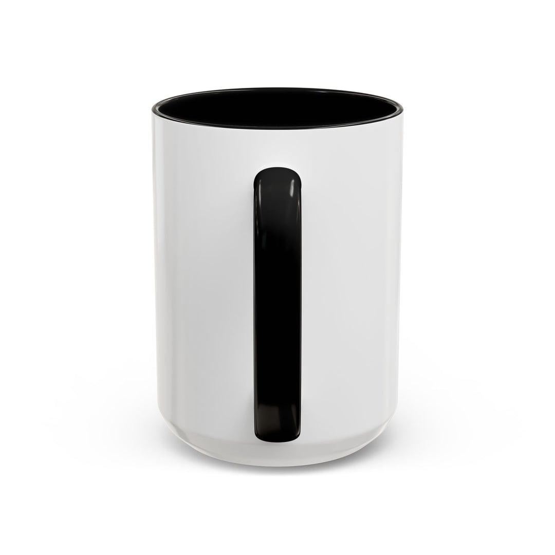 GloFlo Accent Coffee Mug, Black-Handled Mug, Personalized Coffee Cup, Chai Mug, Gift for Coffee Lovers, Ceramic Drinkware