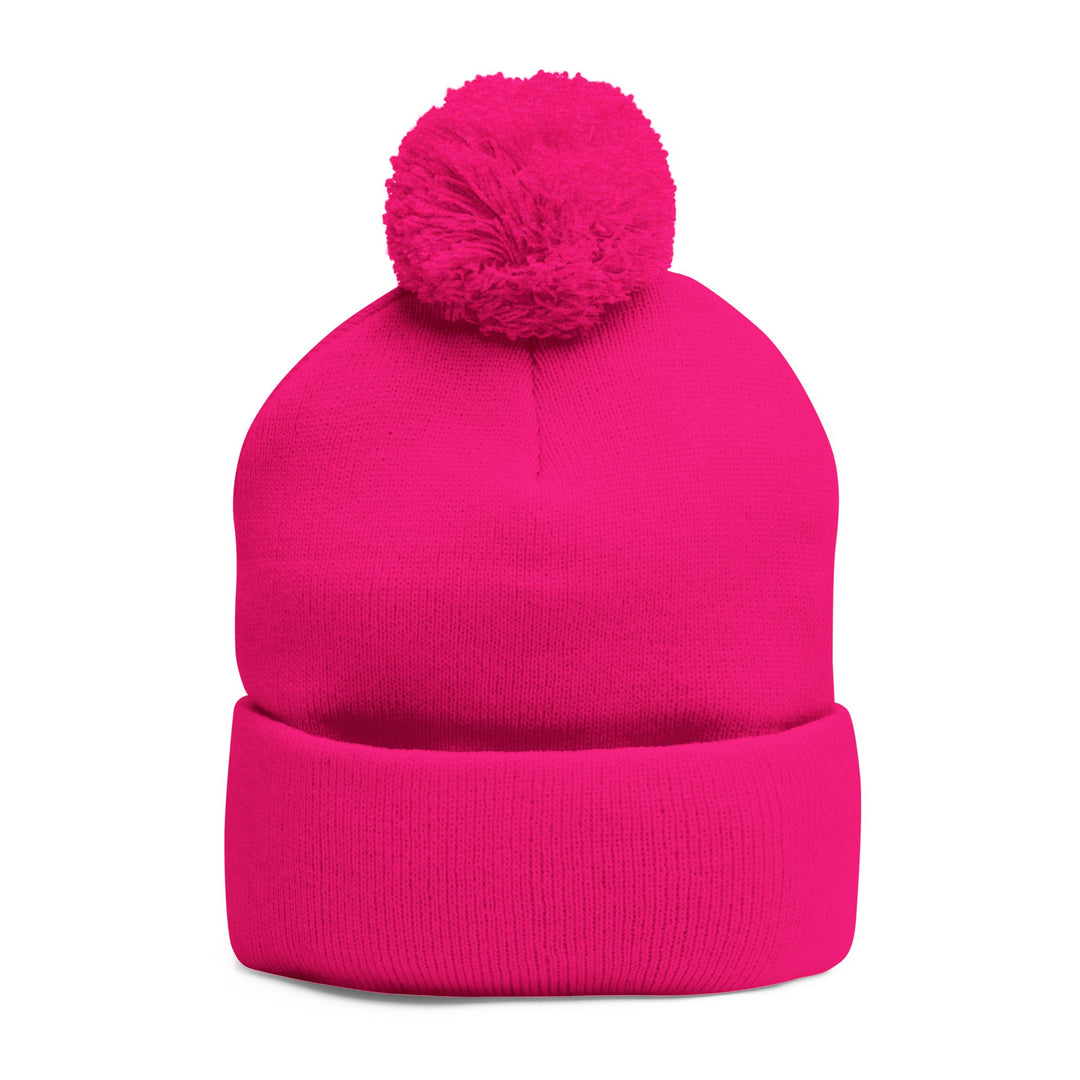 Cozy Pom-Pom Knit Cap | Embroidered Beanie, Winter Accessory, Gifts for Her, Ski Hat, Trendy Knitwear