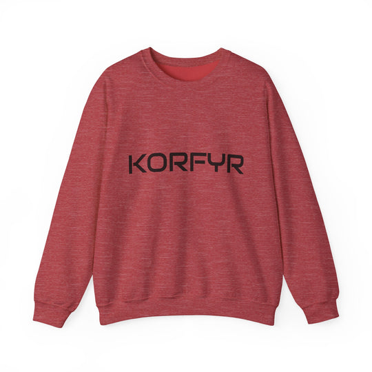 Chic KORFYR Unisex Crewneck Sweatshirt, Casual Layering Essential, Cozy Gift for Friends, Stylish Everyday Wear, Perfect for Any Occasion