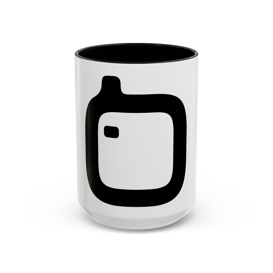 GloFlo Accent Coffee Mug, Black-Handled Mug, Personalized Coffee Cup, Chai Mug, Gift for Coffee Lovers, Ceramic Drinkware