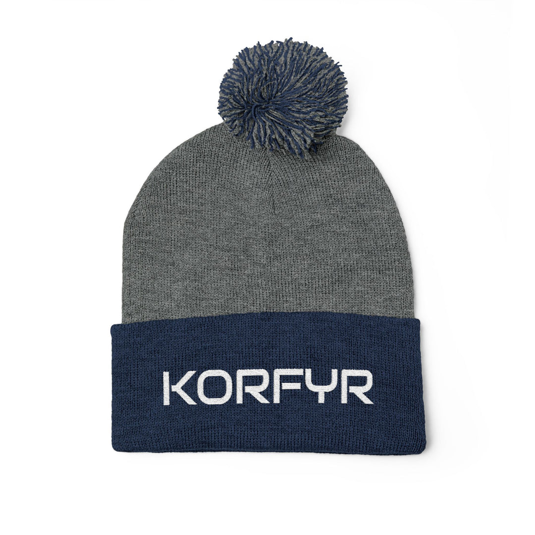 Cozy Pom-Pom Knit Cap | Embroidered Beanie, Winter Accessory, Gifts for Her, Ski Hat, Trendy Knitwear