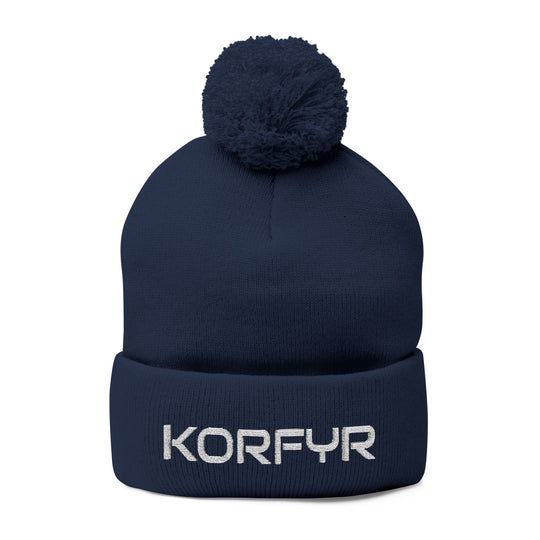 Cozy Pom-Pom Knit Cap | Embroidered Beanie, Winter Accessory, Gifts for Her, Ski Hat, Trendy Knitwear