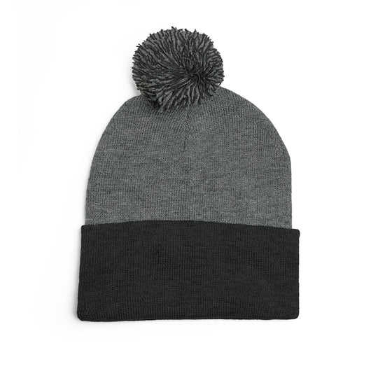 Cozy Pom-Pom Knit Cap | Embroidered Beanie, Winter Accessory, Gifts for Her, Ski Hat, Trendy Knitwear