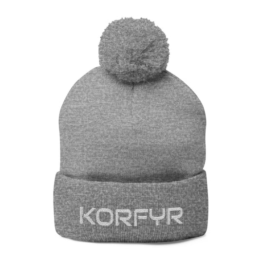 Cozy Pom-Pom Knit Cap | Embroidered Beanie, Winter Accessory, Gifts for Her, Ski Hat, Trendy Knitwear