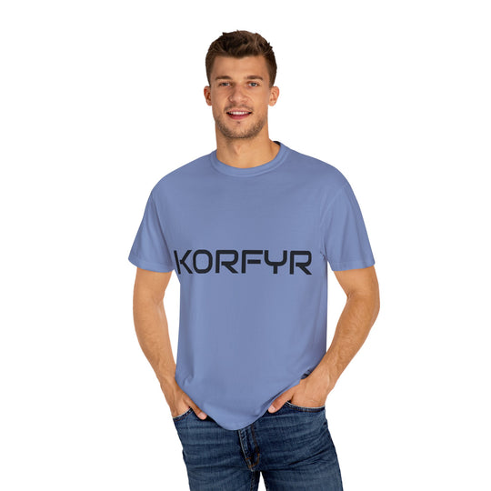 KORFYR Unisex Garment-Dyed T-shirt | Minimalist Fashion Tee, Casual Style, Perfect Gift, Everyday Wear, Trendy Apparel