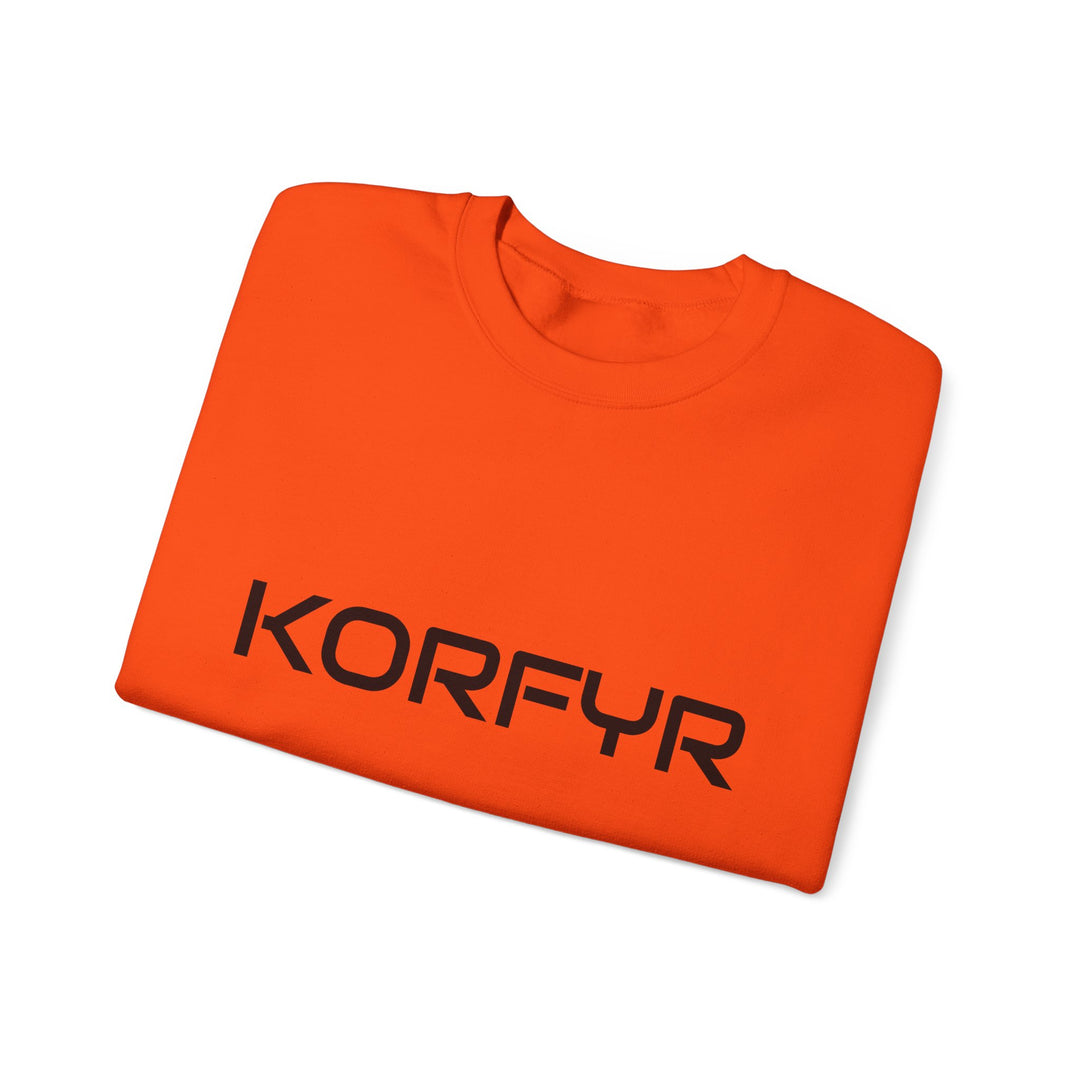 Chic KORFYR Unisex Crewneck Sweatshirt, Casual Layering Essential, Cozy Gift for Friends, Stylish Everyday Wear, Perfect for Any Occasion
