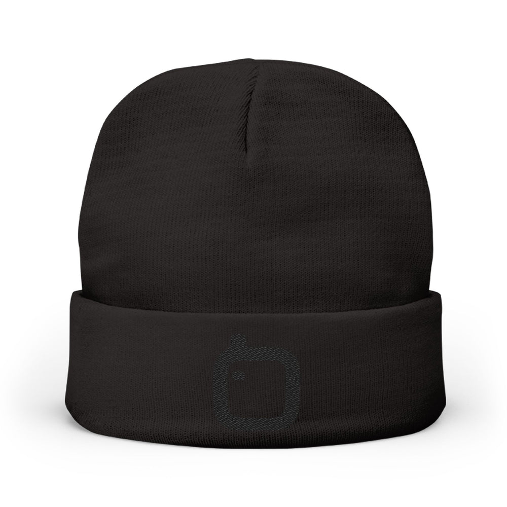 GloFlo Cozy Knit Beanie with Custom Embroidery | Winter Hat, Streetwear Style, Gift for Him/Her, Outdoor Accessories, Fashionable Winter Wear