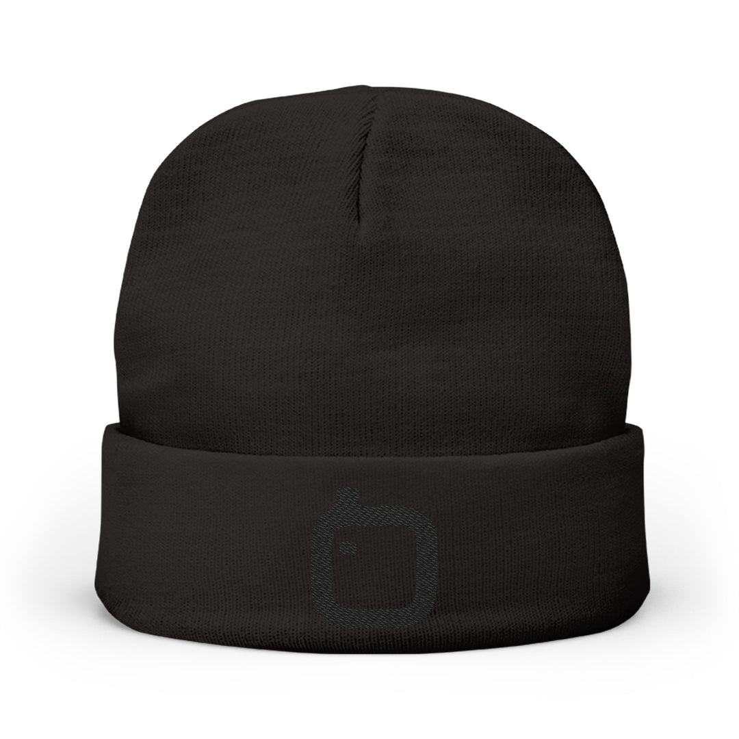 GloFlo Cozy Knit Beanie with Custom Embroidery | Winter Hat, Streetwear Style, Gift for Him/Her, Outdoor Accessories, Fashionable Winter Wear