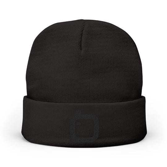 GloFlo Cozy Knit Beanie with Custom Embroidery | Winter Hat, Streetwear Style, Gift for Him/Her, Outdoor Accessories, Fashionable Winter Wear
