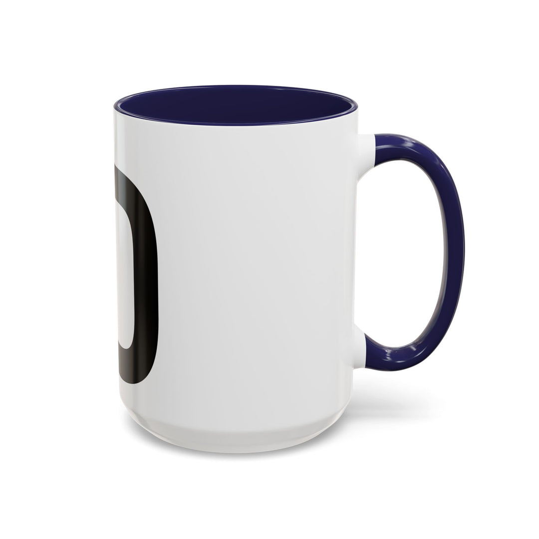 GloFlo Accent Coffee Mug, Black-Handled Mug, Personalized Coffee Cup, Chai Mug, Gift for Coffee Lovers, Ceramic Drinkware