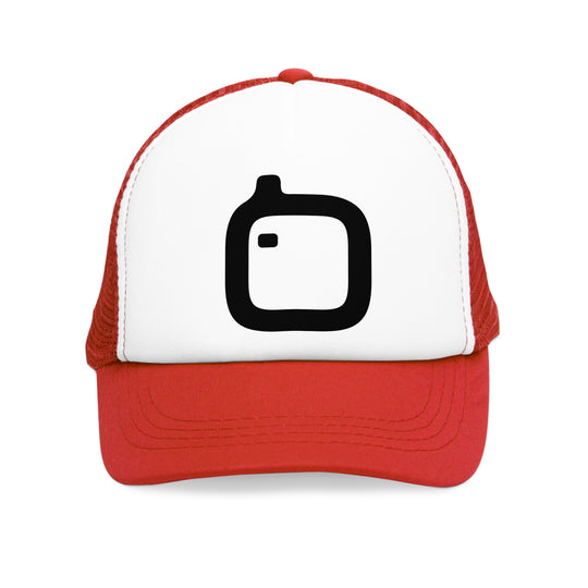 GloFlo Stylish Mesh Cap with Icon, Trendy Trucker Hat for Summer, Outdoor Activities, Casual Wear, Gift for Hat Lovers, Festival Accessory