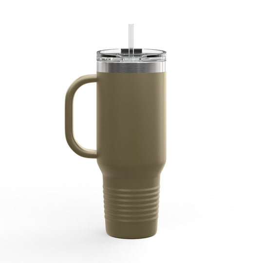 GloFlo Insulated Travel Mug, 40oz - Perfect for Coffee Lovers on the Go, Gift for Travelers, Mothers Day, Work, Camping, Eco-Friendly!