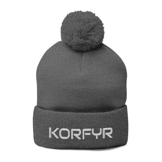 Cozy Pom-Pom Knit Cap | Embroidered Beanie, Winter Accessory, Gifts for Her, Ski Hat, Trendy Knitwear
