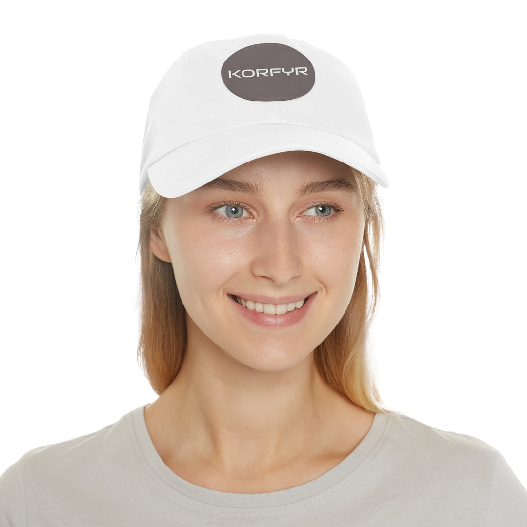 KORFYR Stylish Dad Hat with Leather Patch, Casual Sports Cap, Father’s Day Gift, Summer Accessory, Outdoor Fashion