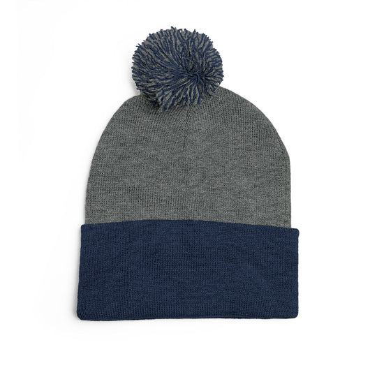 Cozy Pom-Pom Knit Cap | Embroidered Beanie, Winter Accessory, Gifts for Her, Ski Hat, Trendy Knitwear
